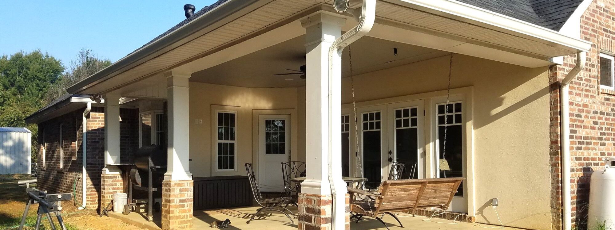 gutters, patios and screen rooms